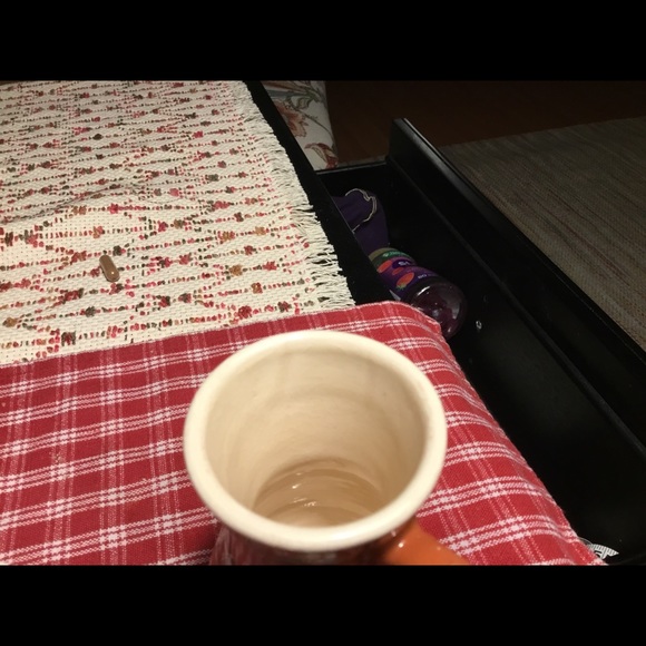 Vintage Hungarian Pottery Pitcher | Redware Vintage Jug with Quail Pattern. - Picture 8 of 8